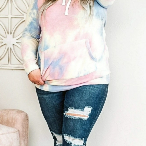 Tie Dye Fleece Hoodie - Picture 3 of 13